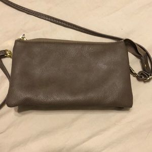 2/$10 Crossbody bag with gold accents